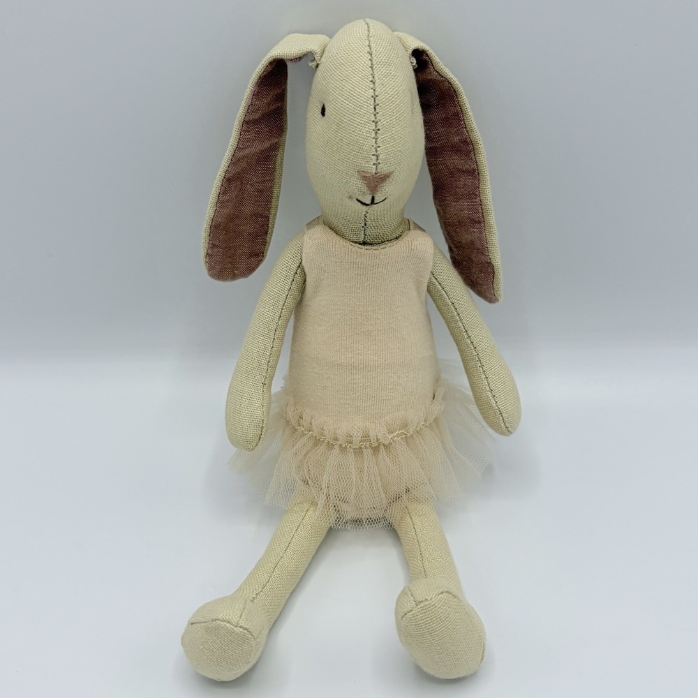 Maileg Small 8" Bunny With Pink Tutu Leotard Ballerina